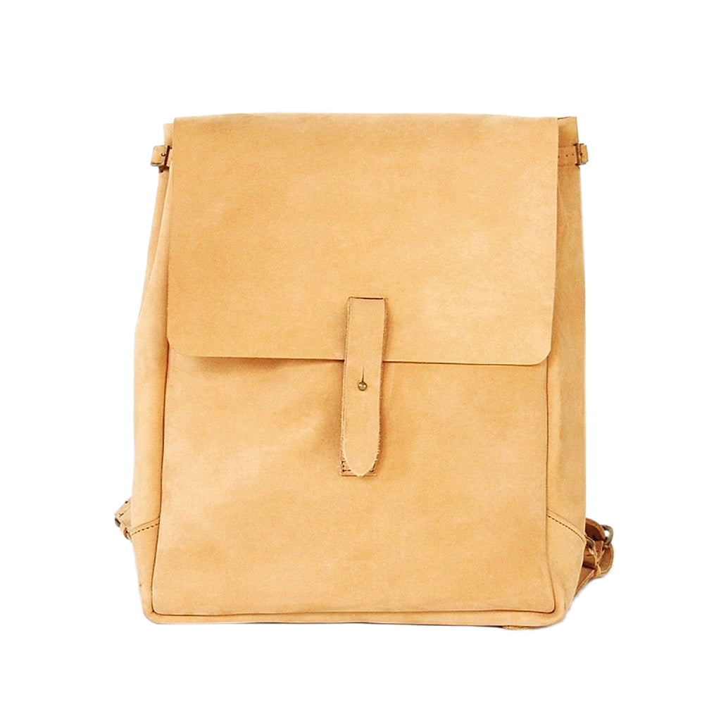 Nubuck Leather Backpack Tote