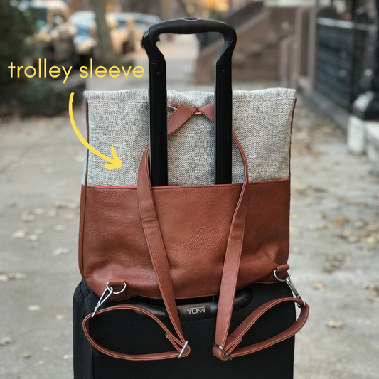 Backpack Tote with Luggage Sleeve